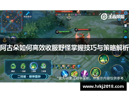 阿古朵如何高效收服野怪掌握技巧与策略解析